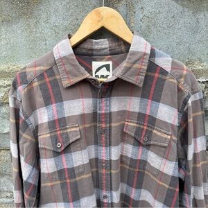 Mountain Khakis Pearl Street Flannel Shirt Mens L Classic Fit L/S Button Front